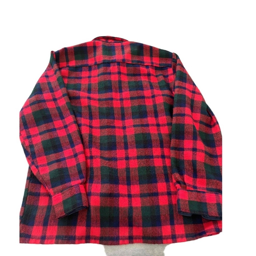 Woodland Shirt Mens Medium 15-15½ Plaid Chest Pockets Button Down Long Sleeve - Picture 3 of 7